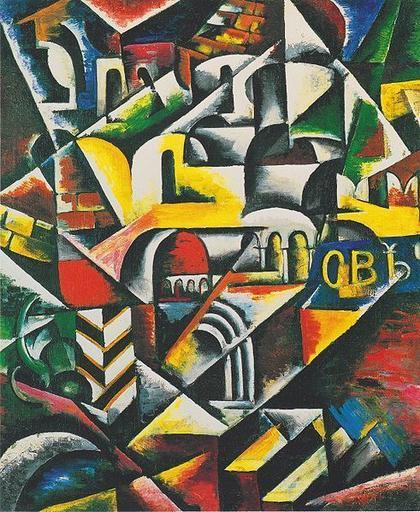 Free Images Popova Cubist Landscape City