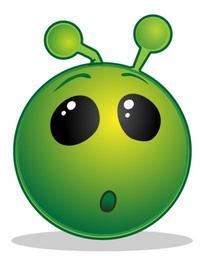 Smiley green alien wow.svg