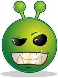 Smiley green alien naah.svg
