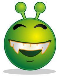 Smiley green alien doof.svg