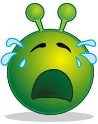 Smiley green alien cry.svg