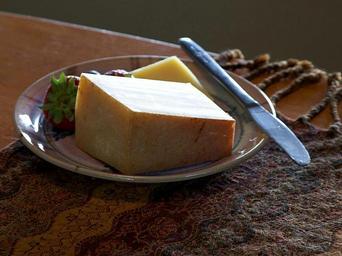 Cheese and strawberry on palte still life photo.jpg