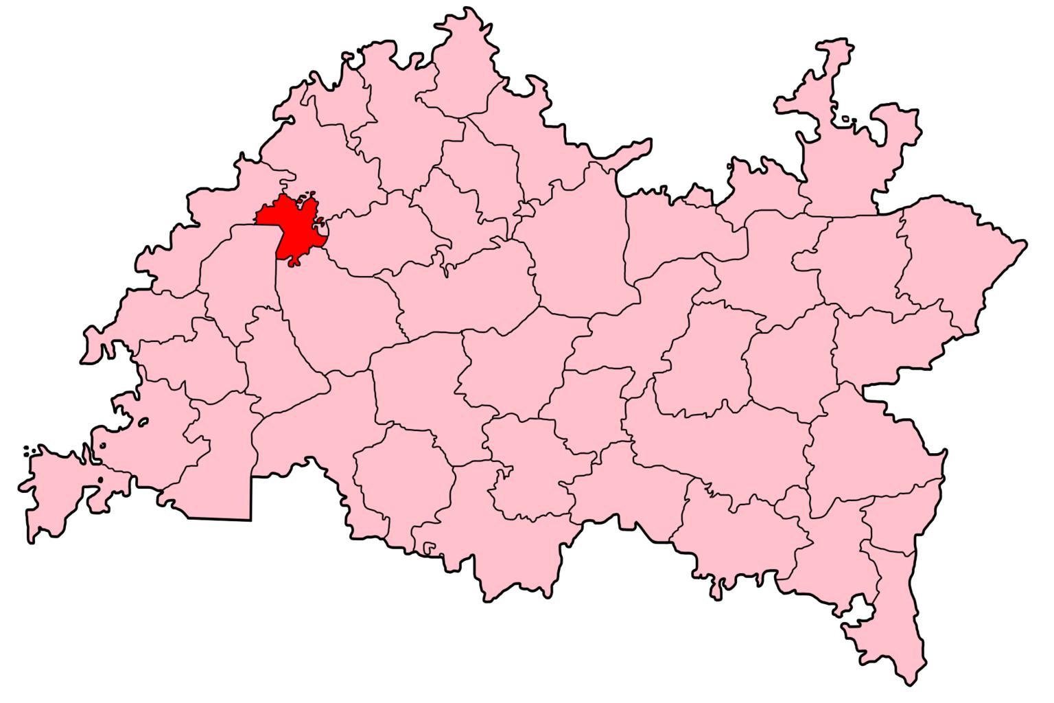 Карта Татарстана вектор