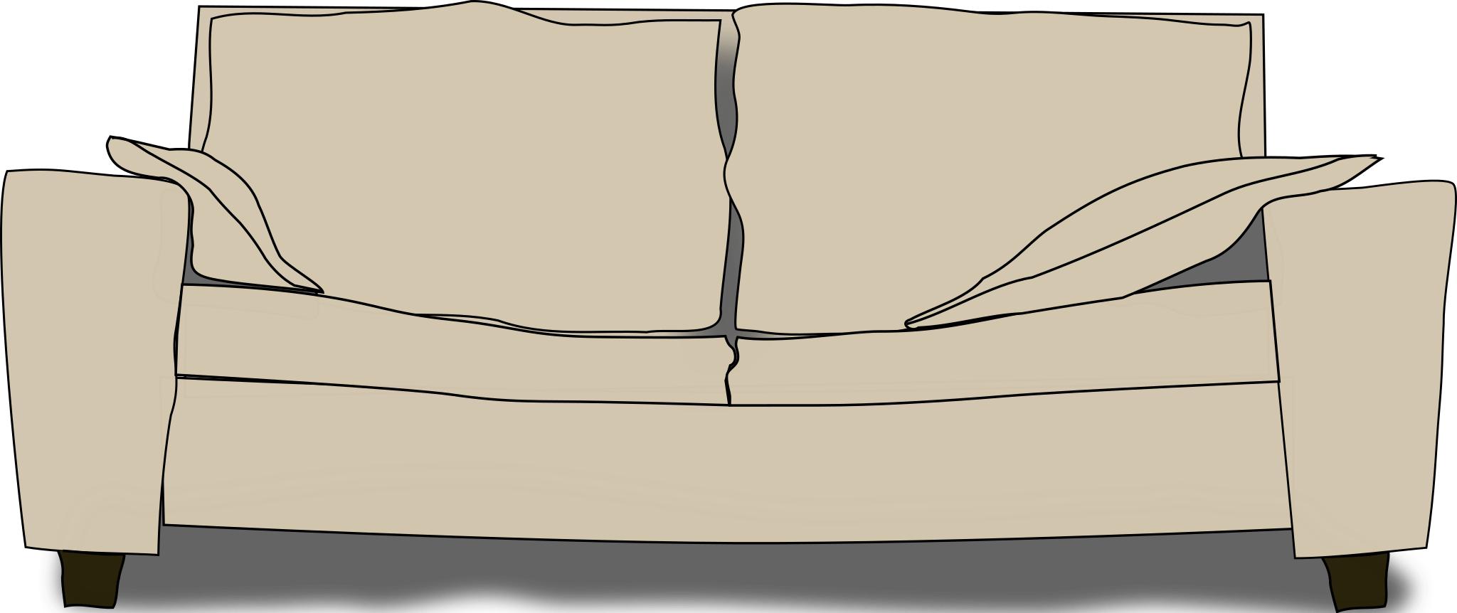 Нарисованный аниме диван