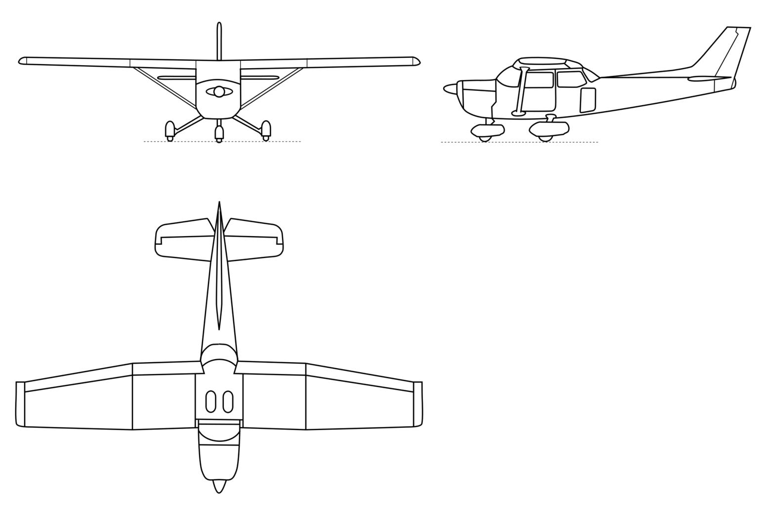 Схемы самолёта Cessna 172