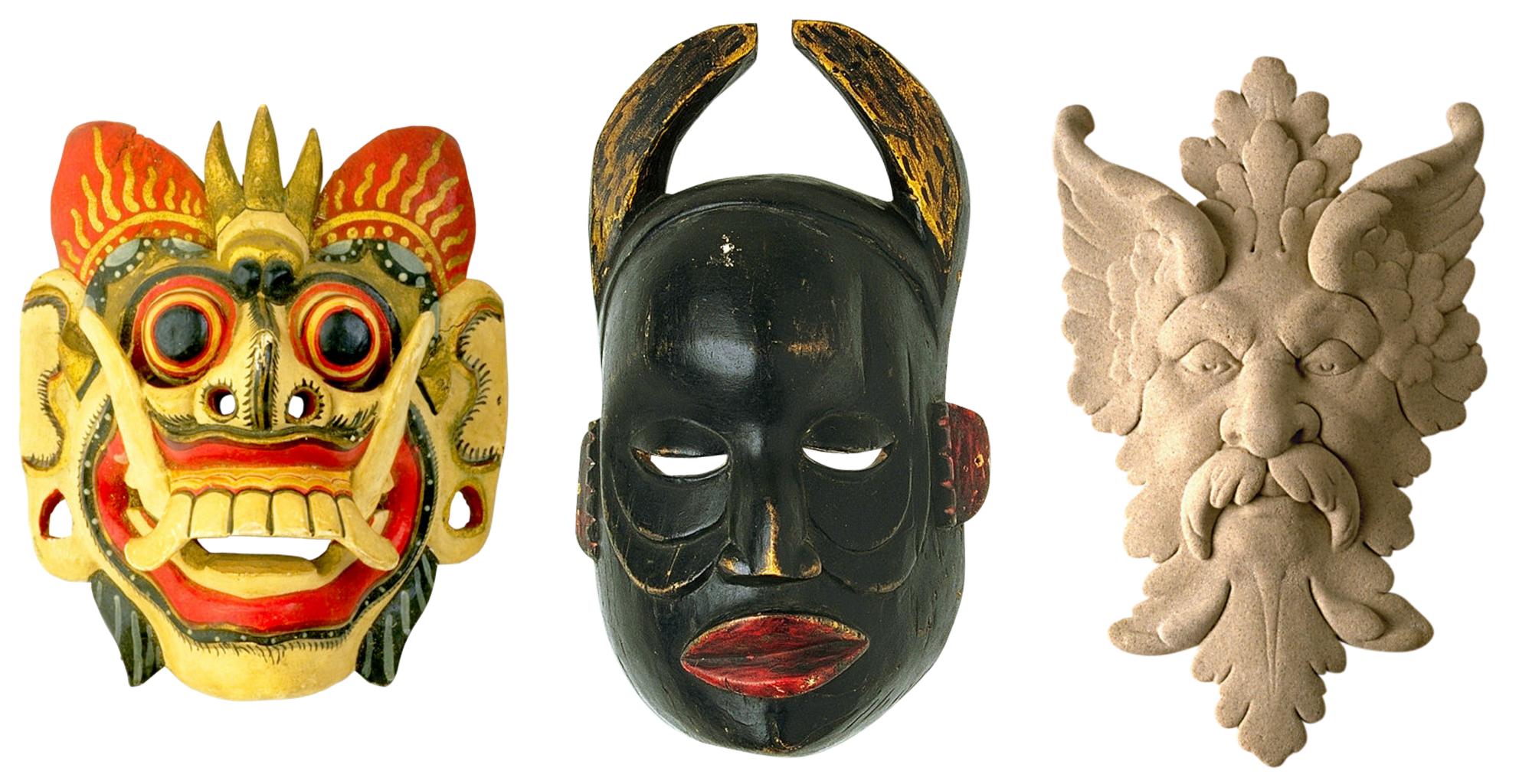 Китайские деревянные маски