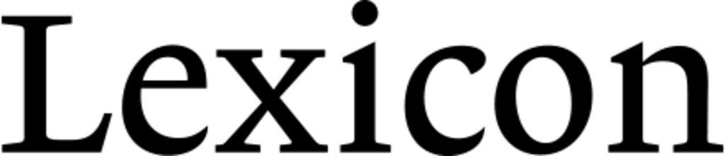 Lexicon (typeface).