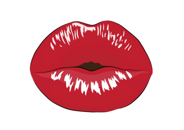 Find mouth makeup kiss red on free-images.com. 
