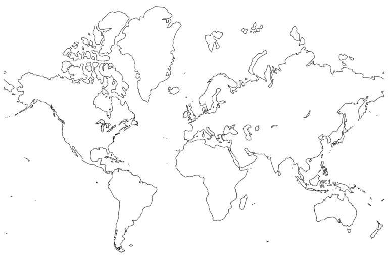 Free Images - world map globe unlabeled