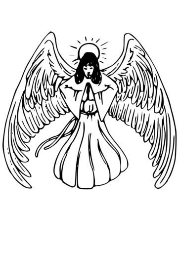 Free Images - angel goddess flying wings