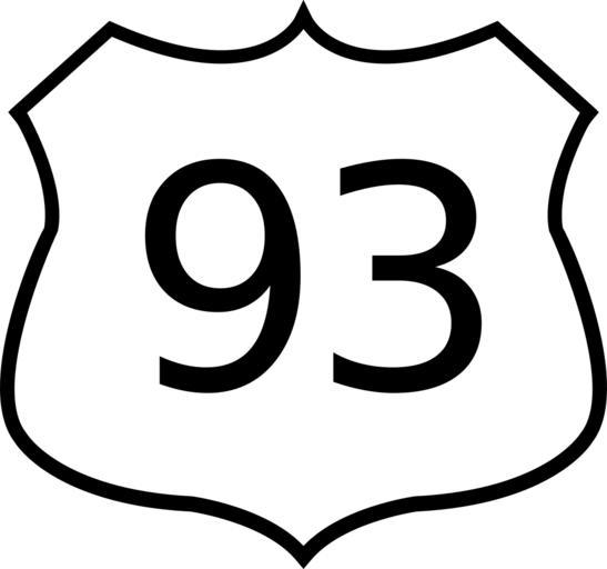 Free Images - hwy93sign svg