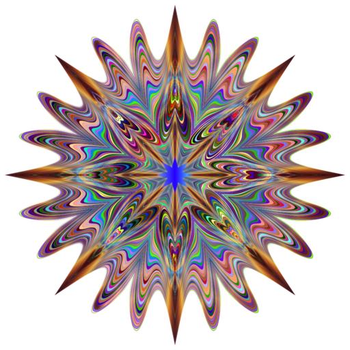 Free Images - star pointy sharp psychedelic