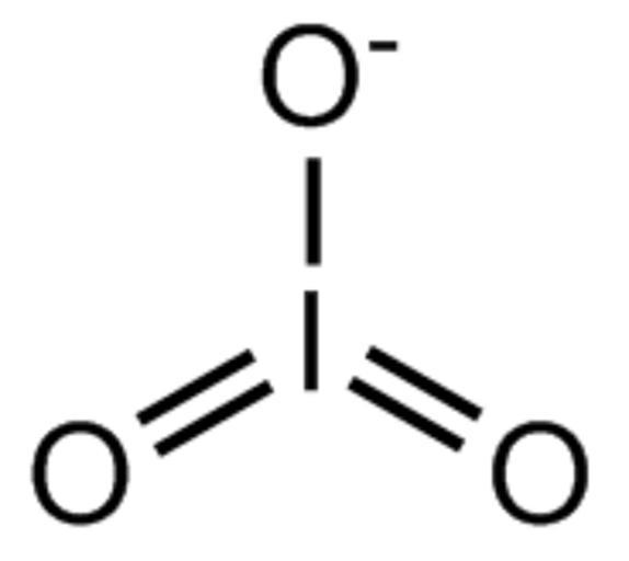Йодат калия формула. Структура йодата. Йодат анион строение. Хлоратом рисунок. СОЖ Anion-60.