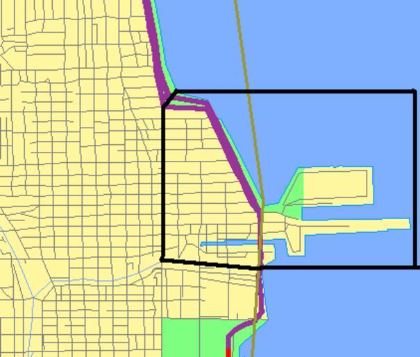 Streeterville Map With Border 