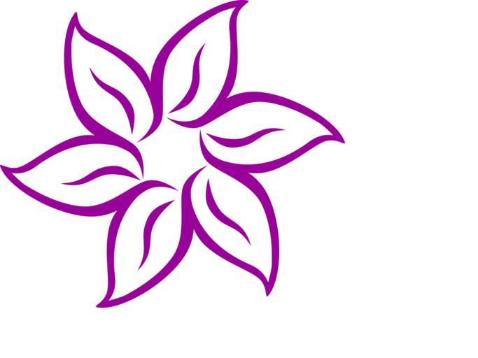 Free Images - flower purple drawing blossom 0