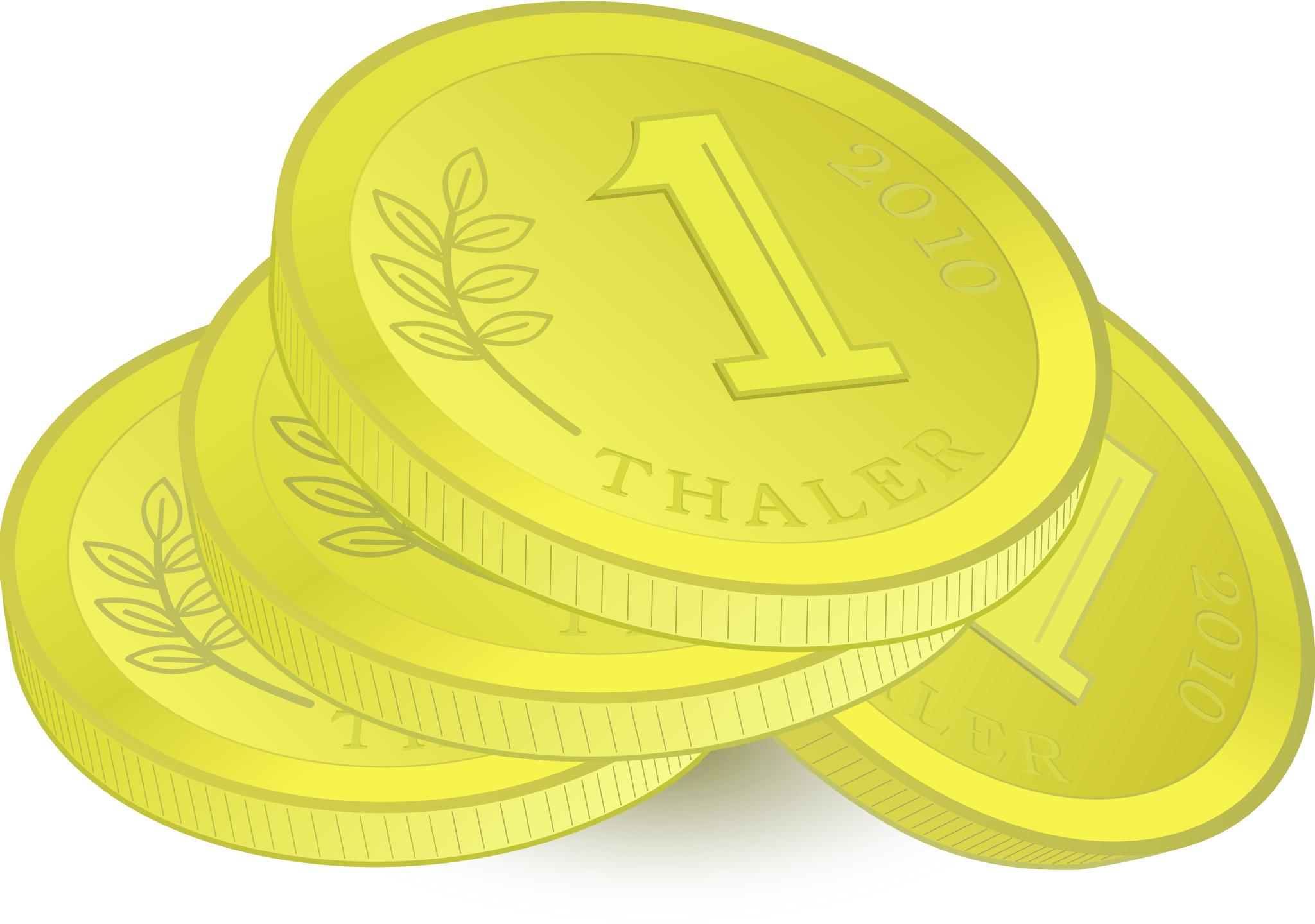 Монеты на прозрачном фоне для детей