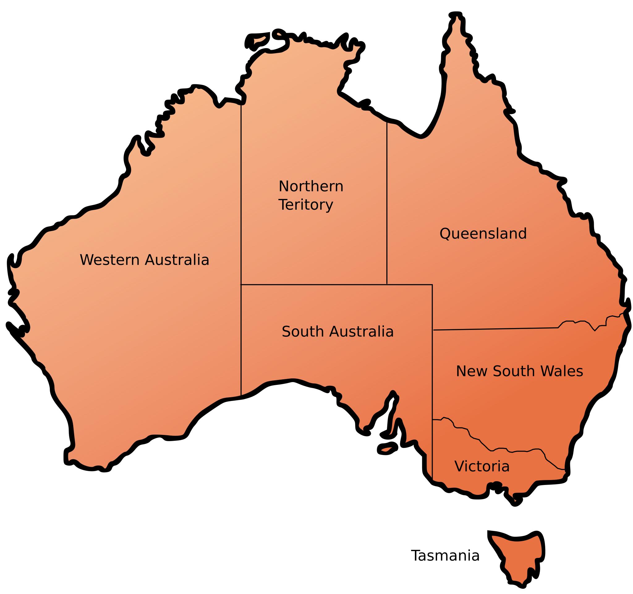 материки земли австралия