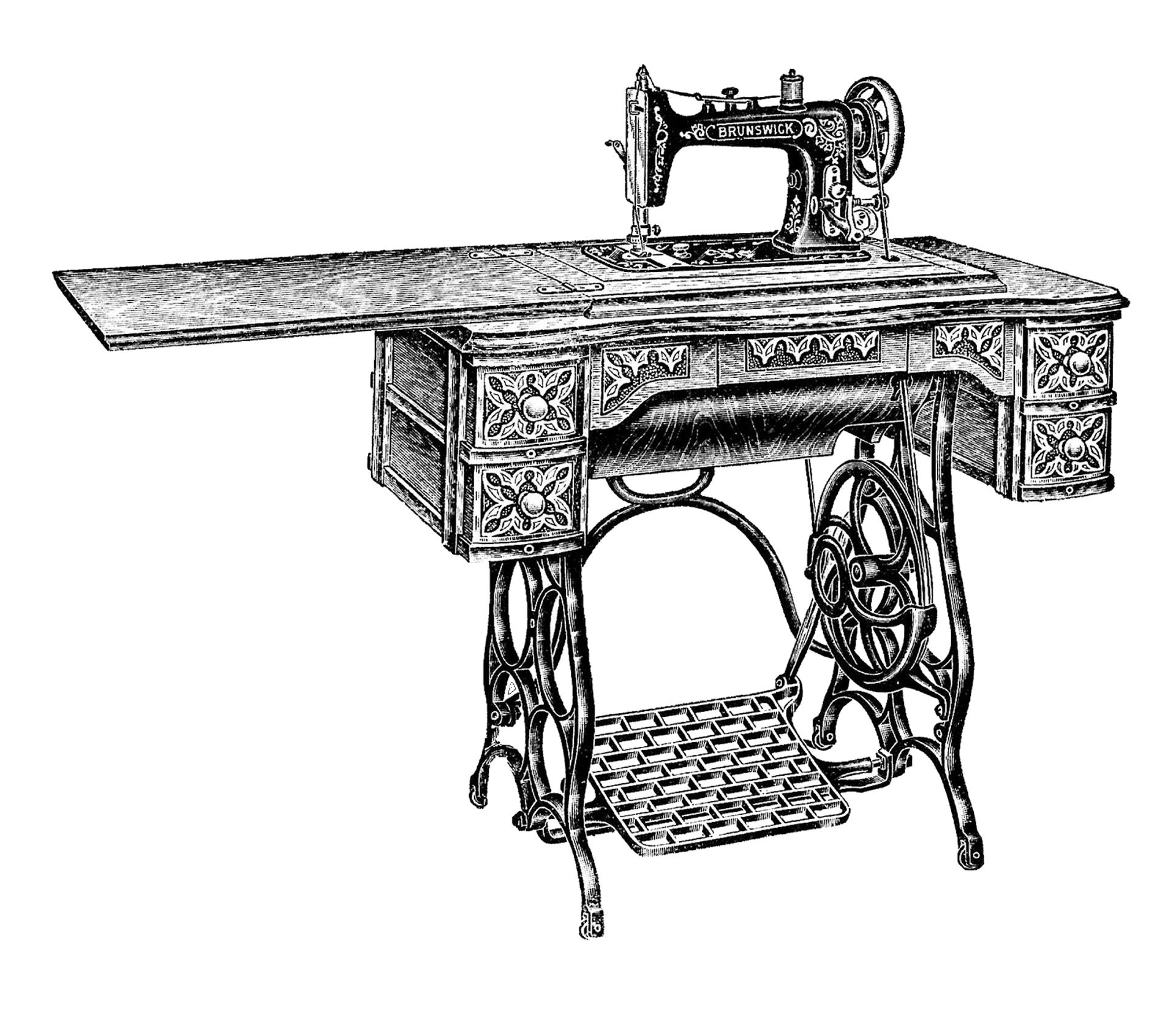 Зарисовка швейной машинки