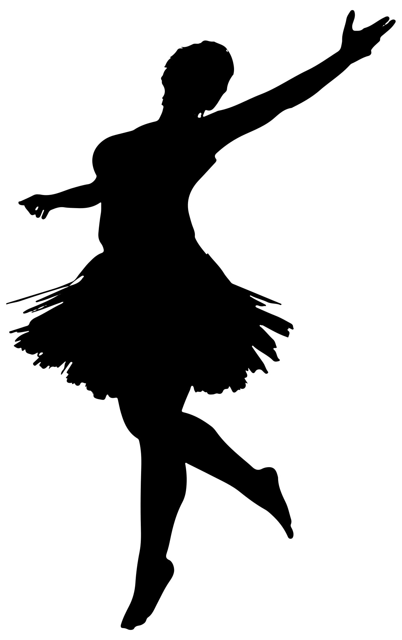 Силуэт танцующей женщины