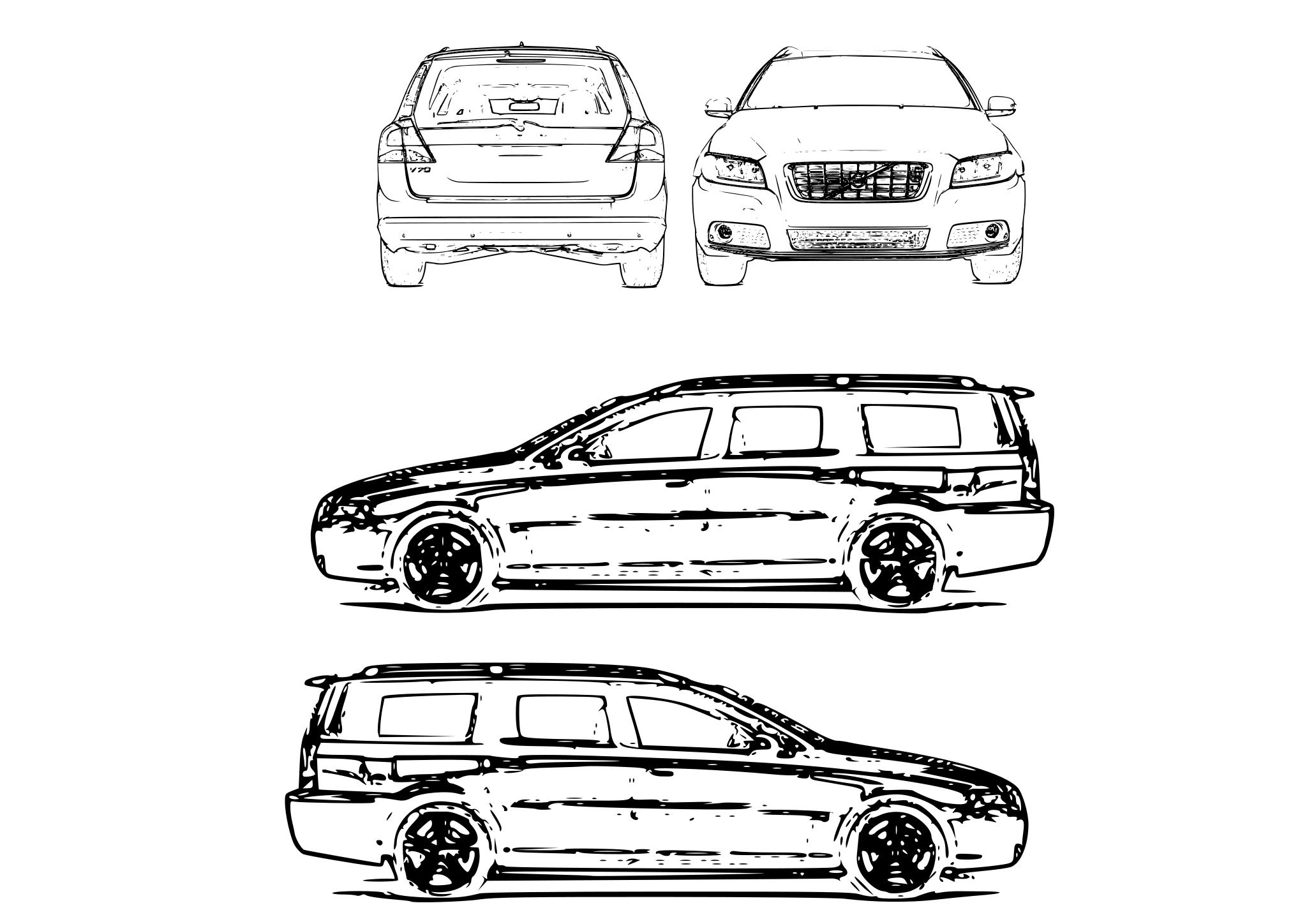 Volvo s80 II чертеж