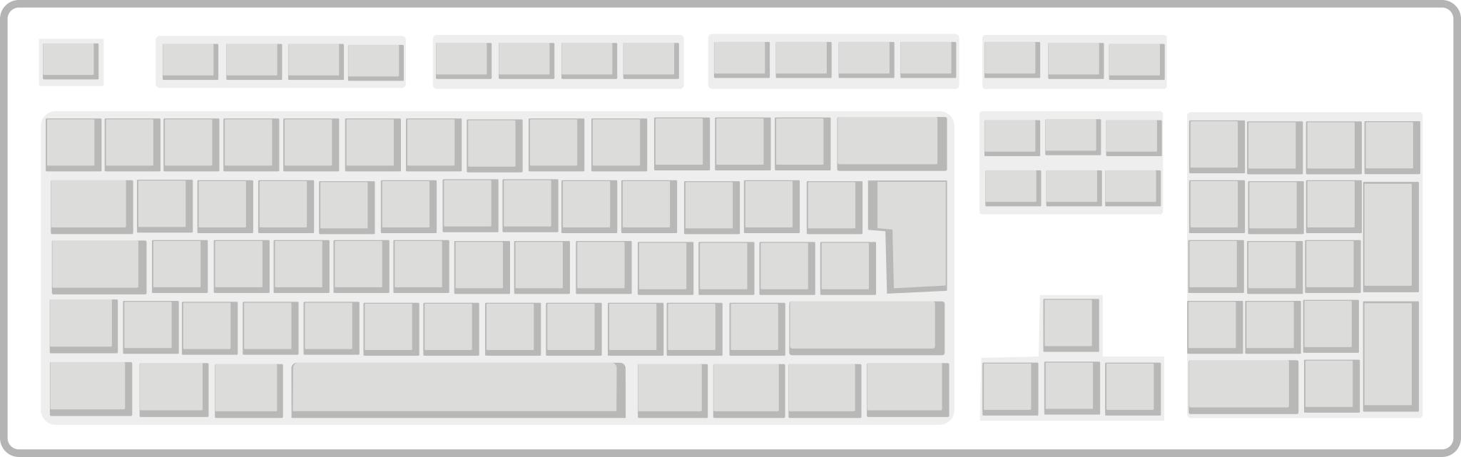 Раскладка клавиатуры без букв