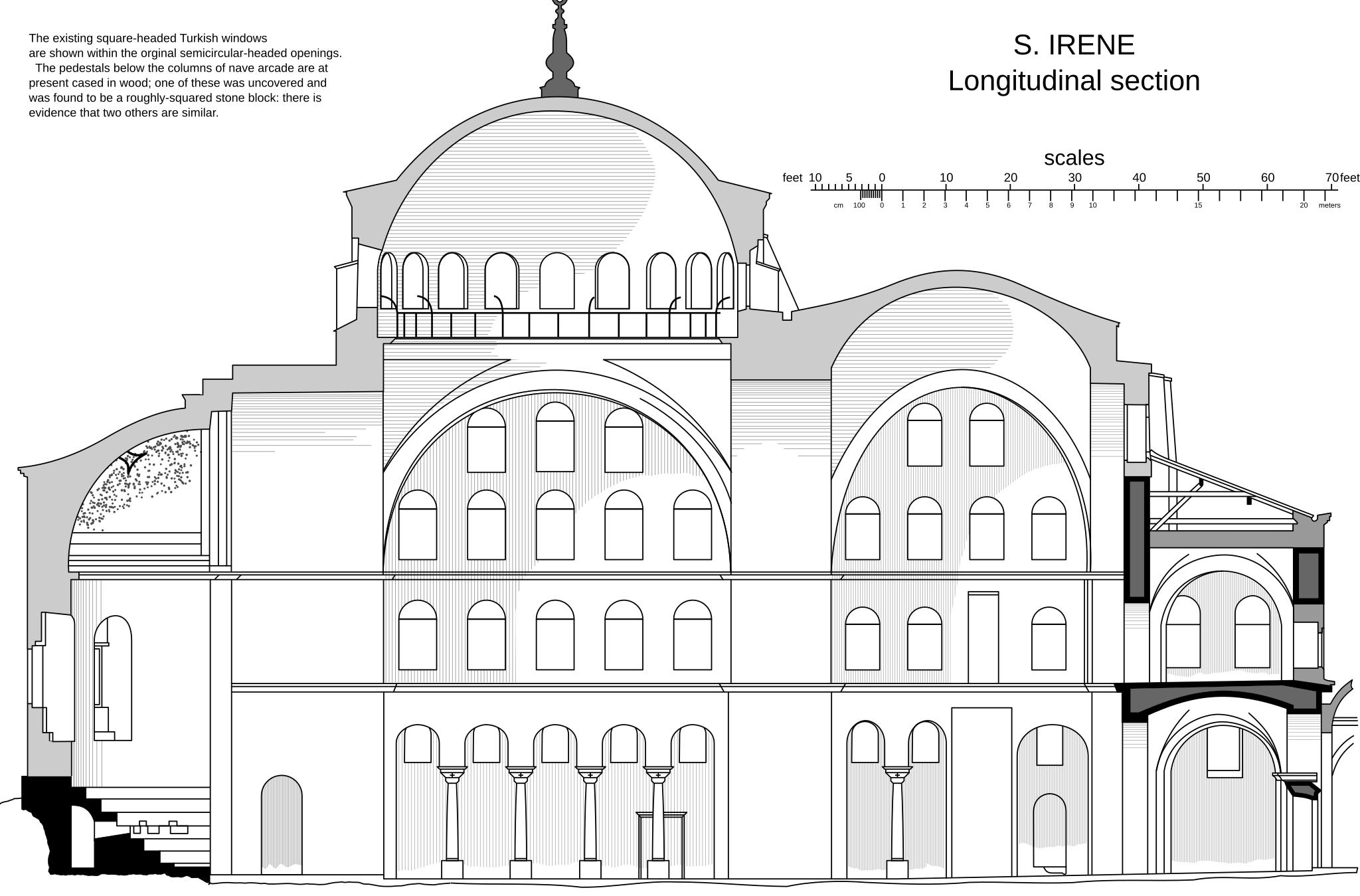 Собор Святой Ирины в Стамбуле архитектура
