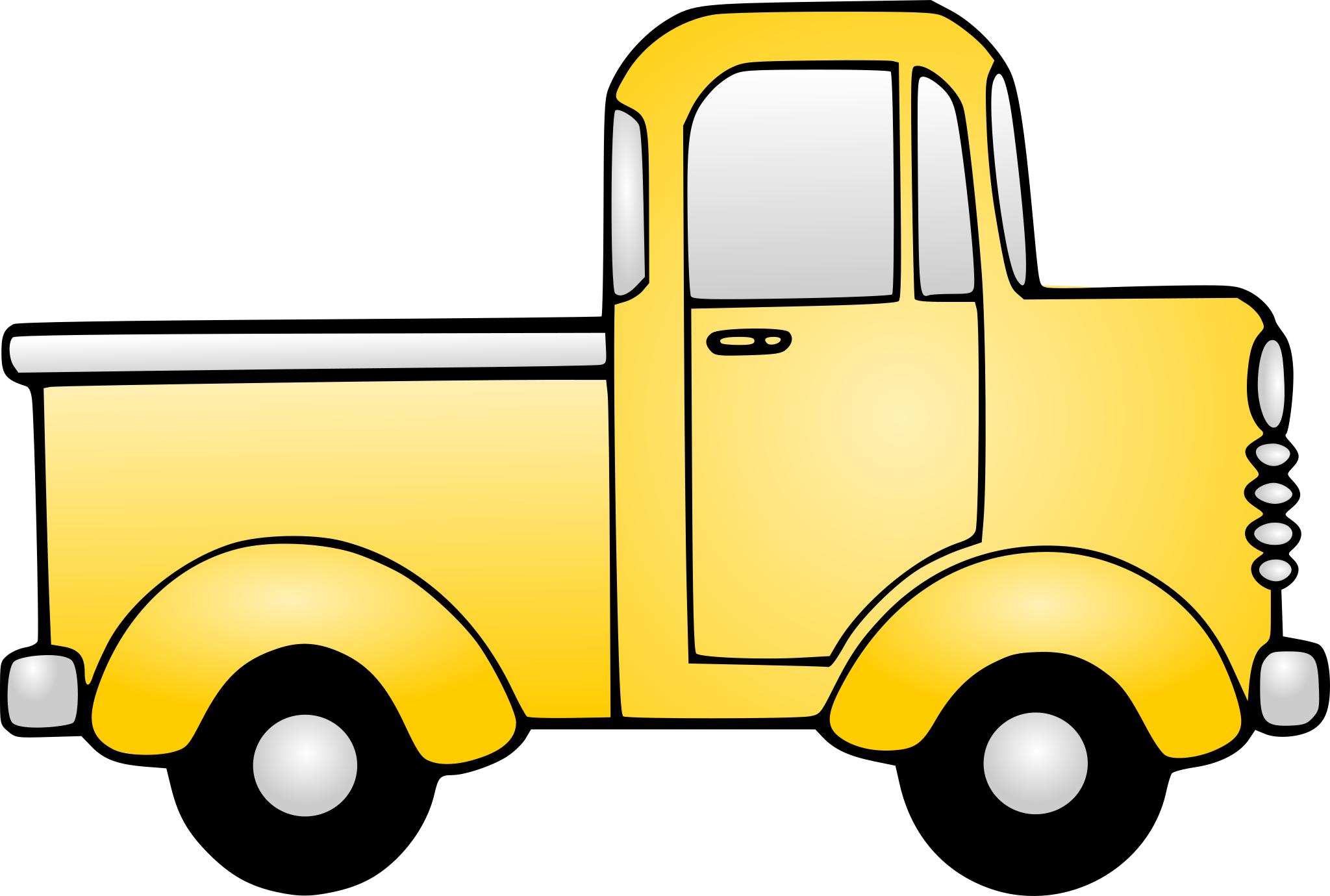 Желтый грузовик рисунок