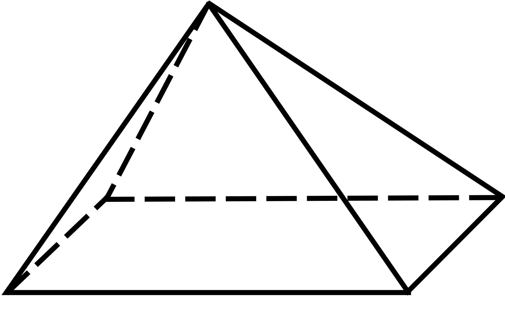Пирамида геометрия на прозрачном фоне