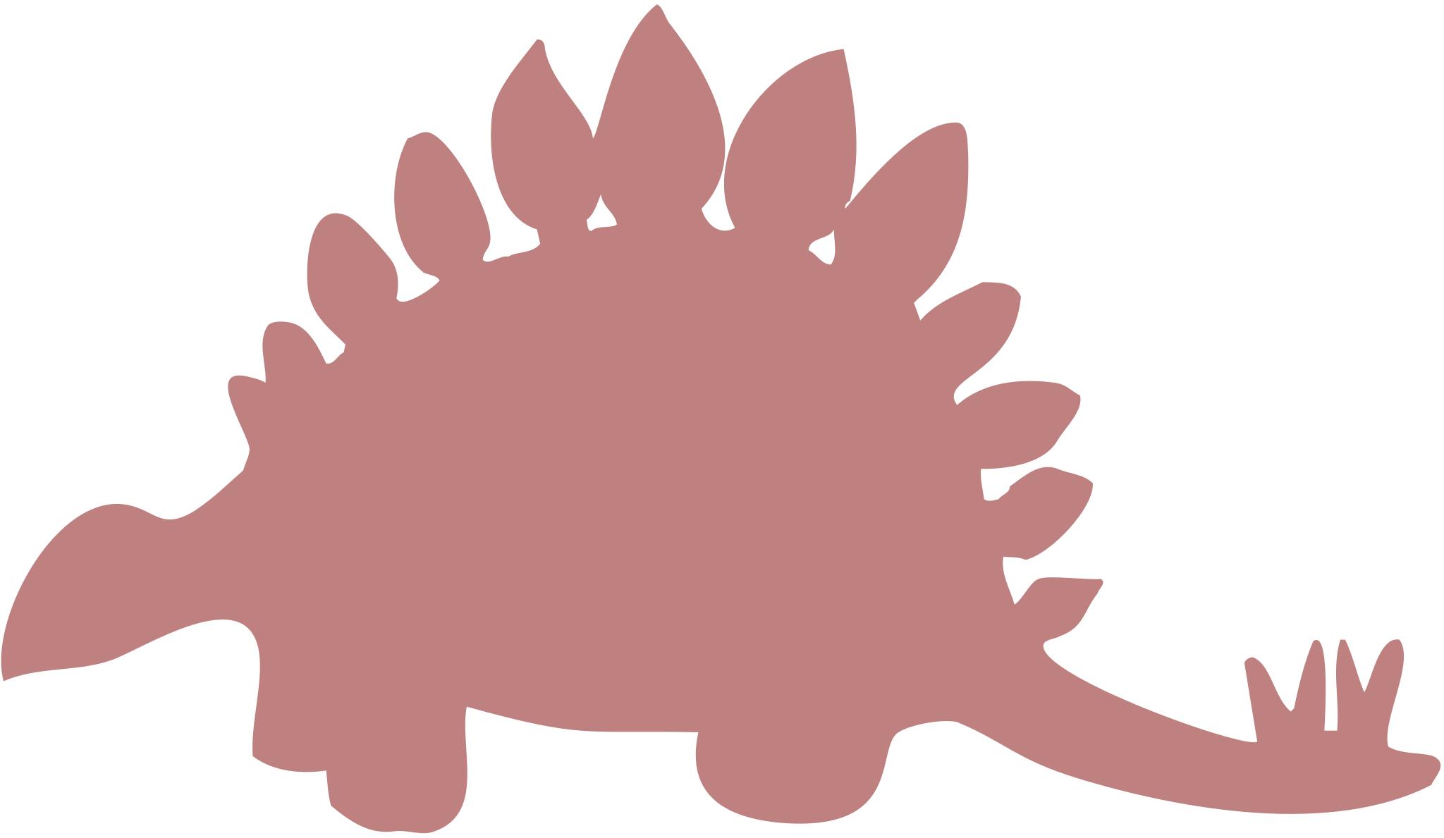Стегозавр силуэт