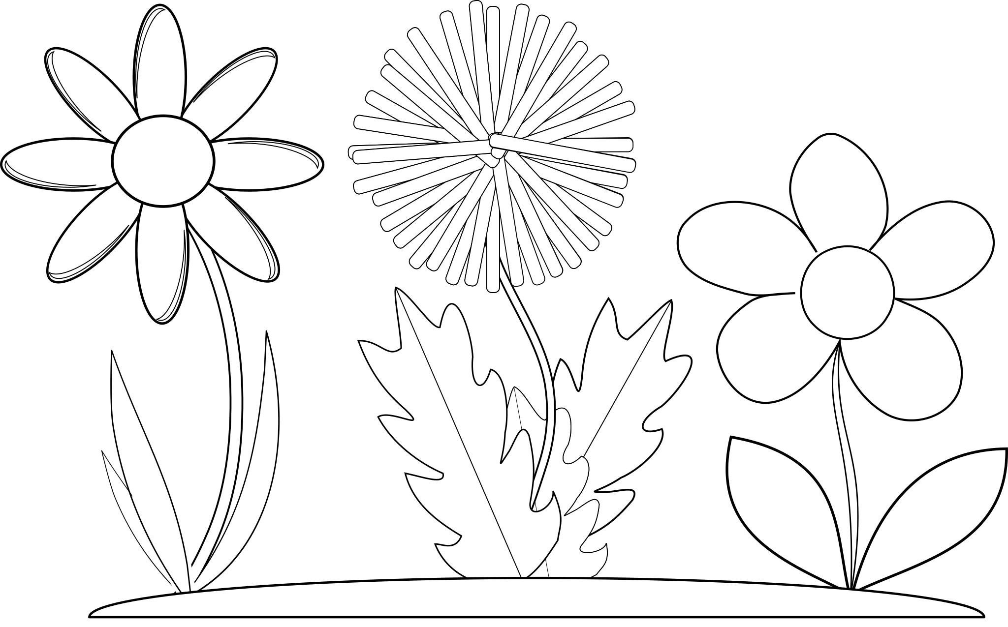Эскиз для для аппликации цветок