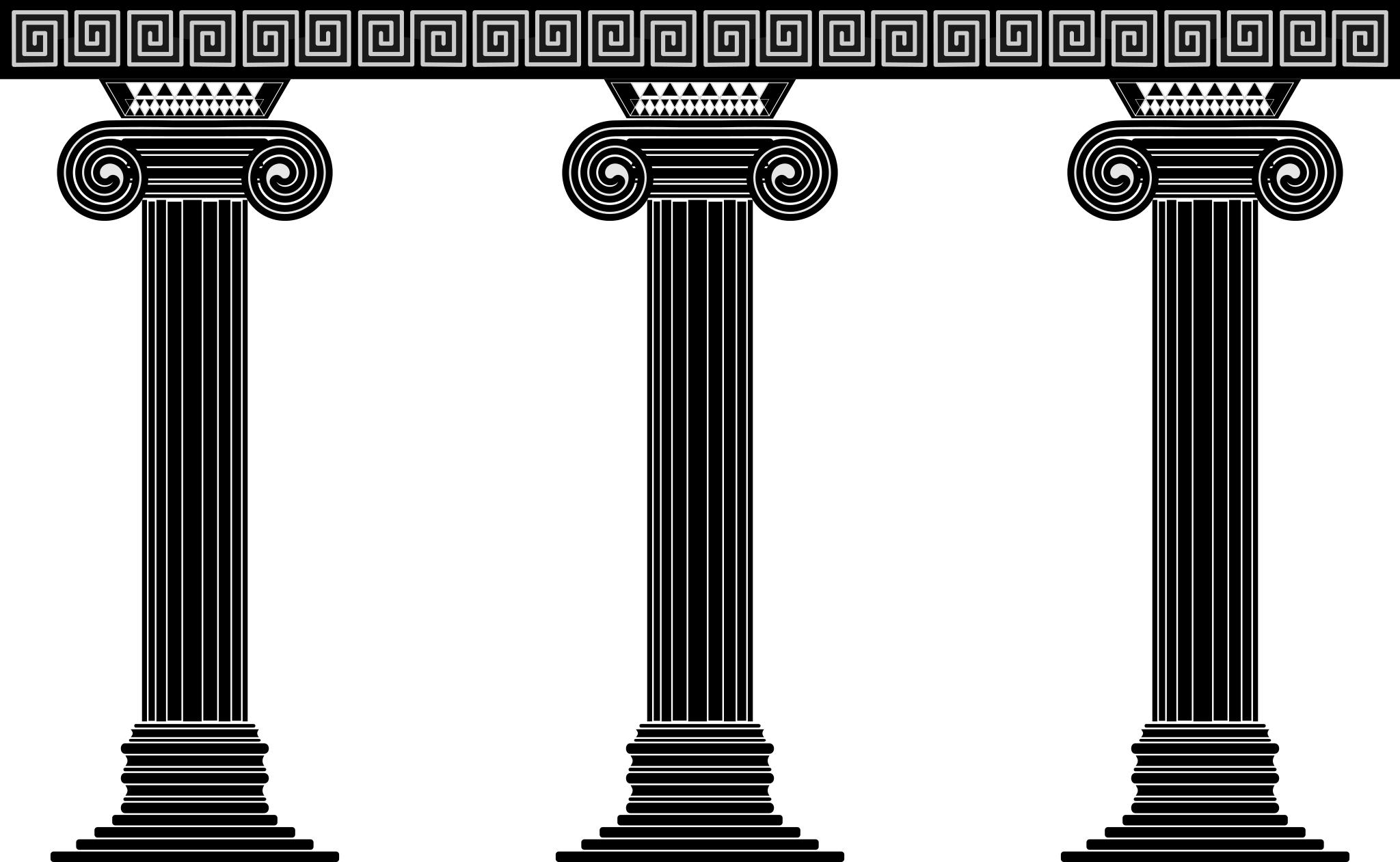 Древнегреческая колонна вектор
