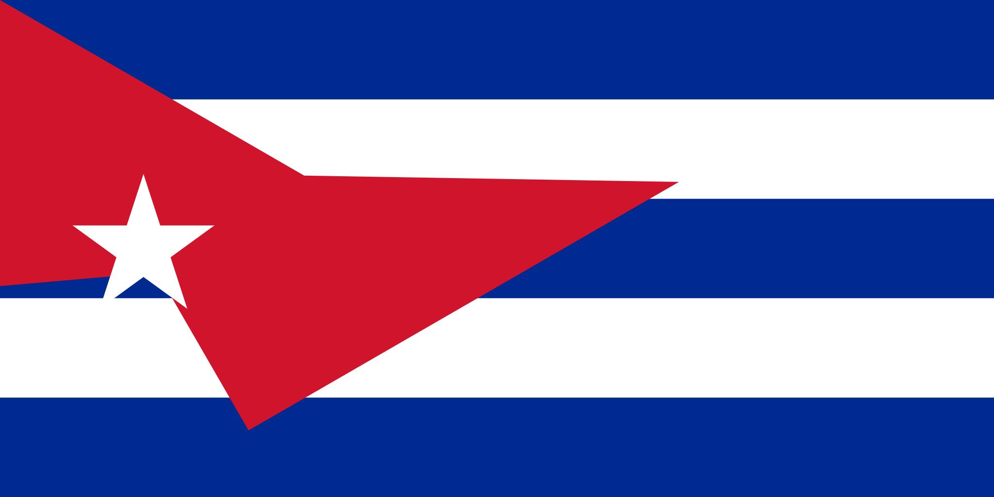 Коммунистическая Куба флаг