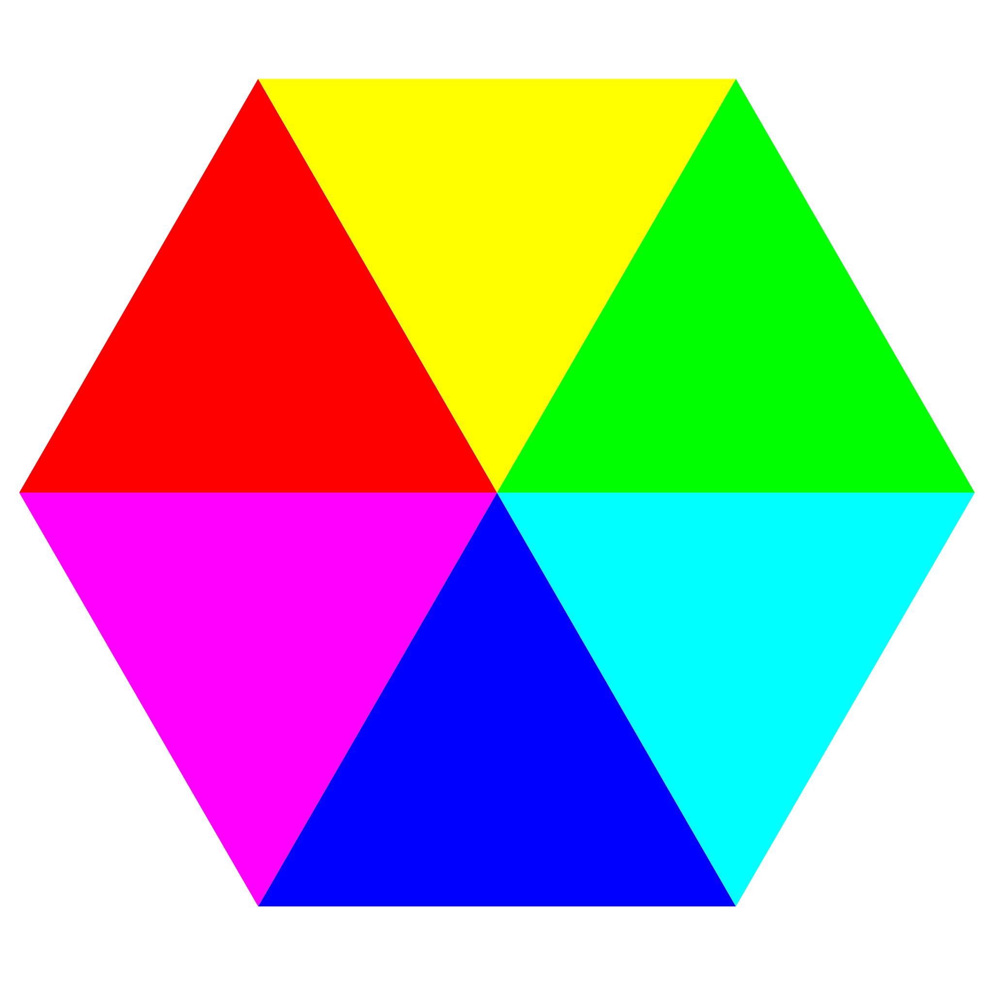 Треугольники разных цветов