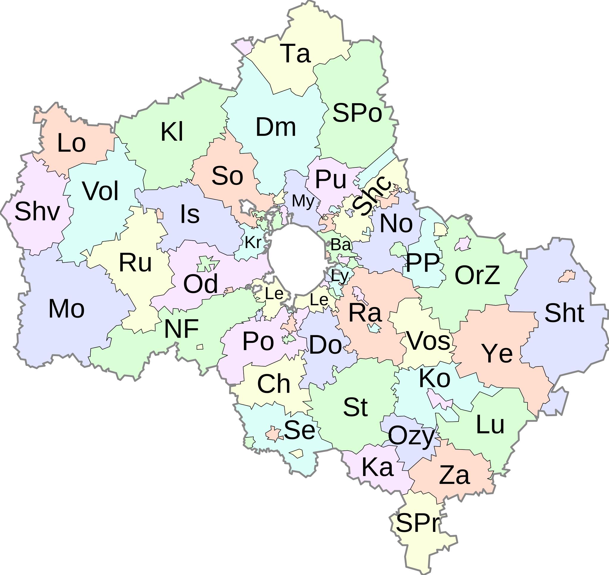 Муниципальное деление Московской области