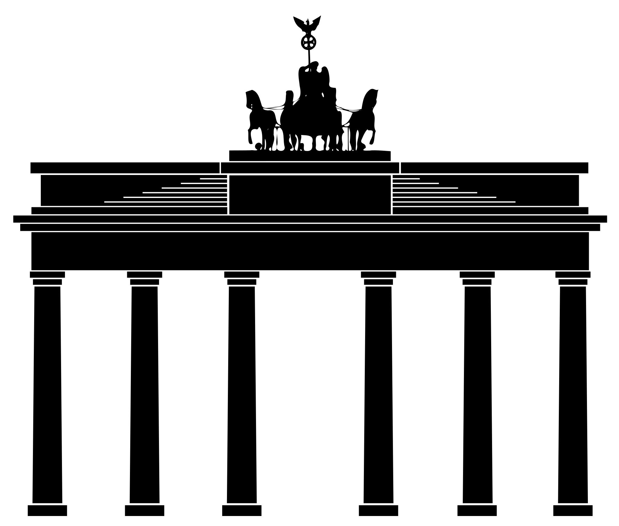 Бранденбургские ворота Берлин вектор