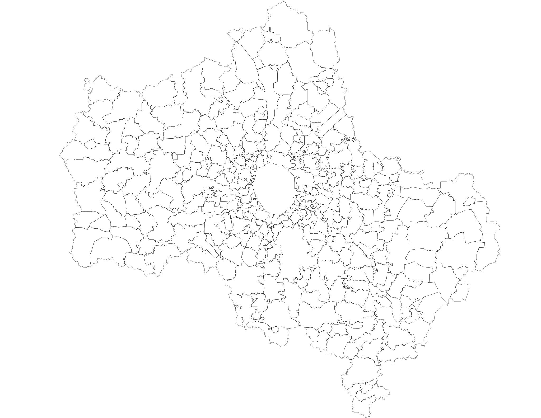 карта москвы и области