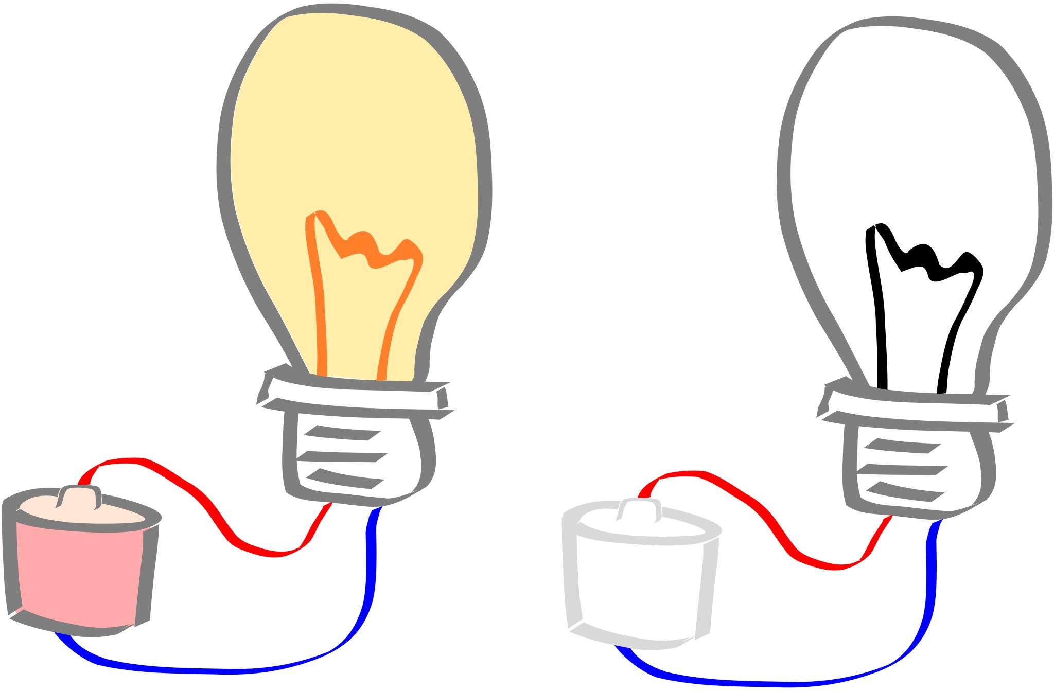 Иллюстрации с изображением электрической лампочки