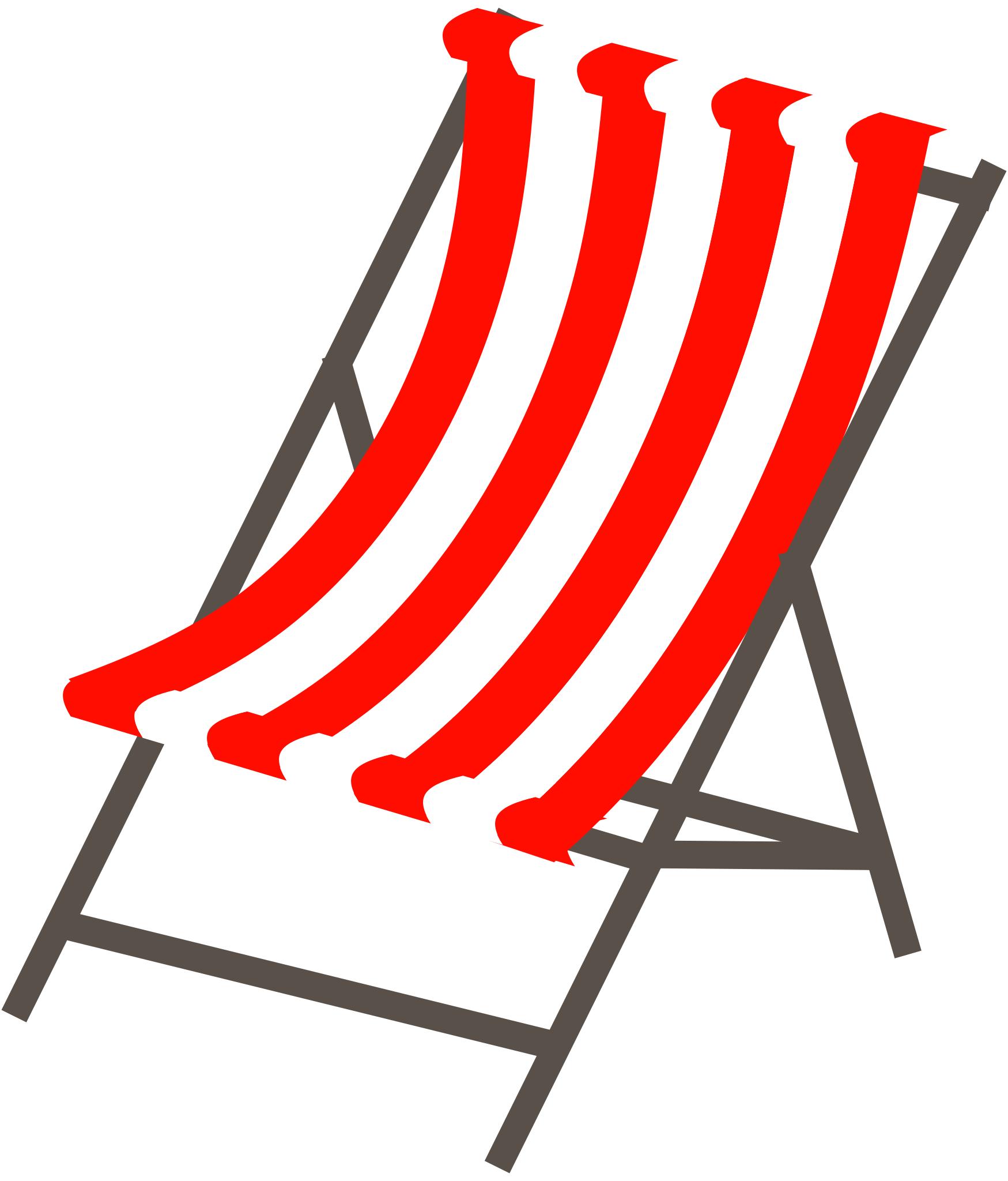 Пляжное кресло вектор