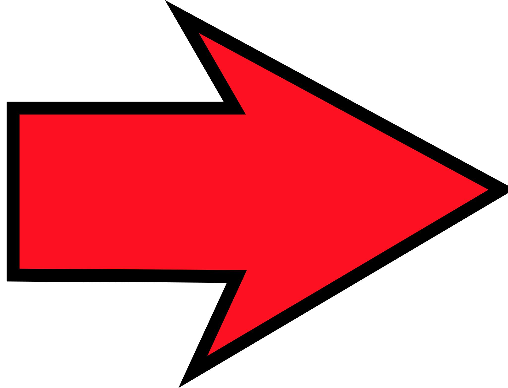 Free Images - arrow sharp red right.