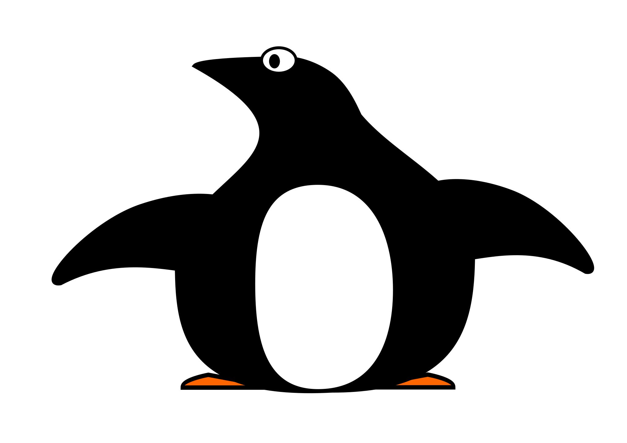 Векторная Графика Пингвин