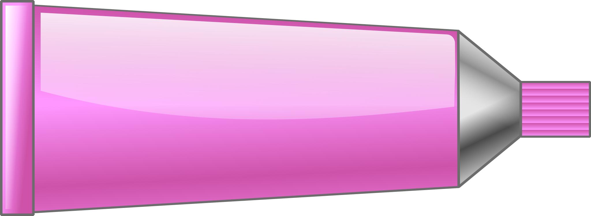 Розовый тюбик