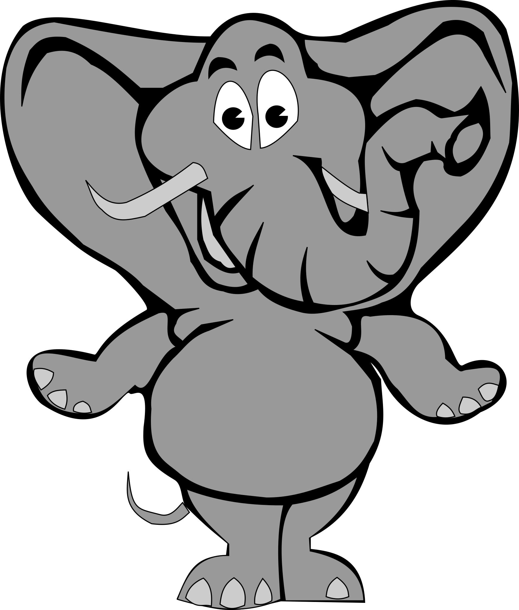 Free Images - happy elephant svg