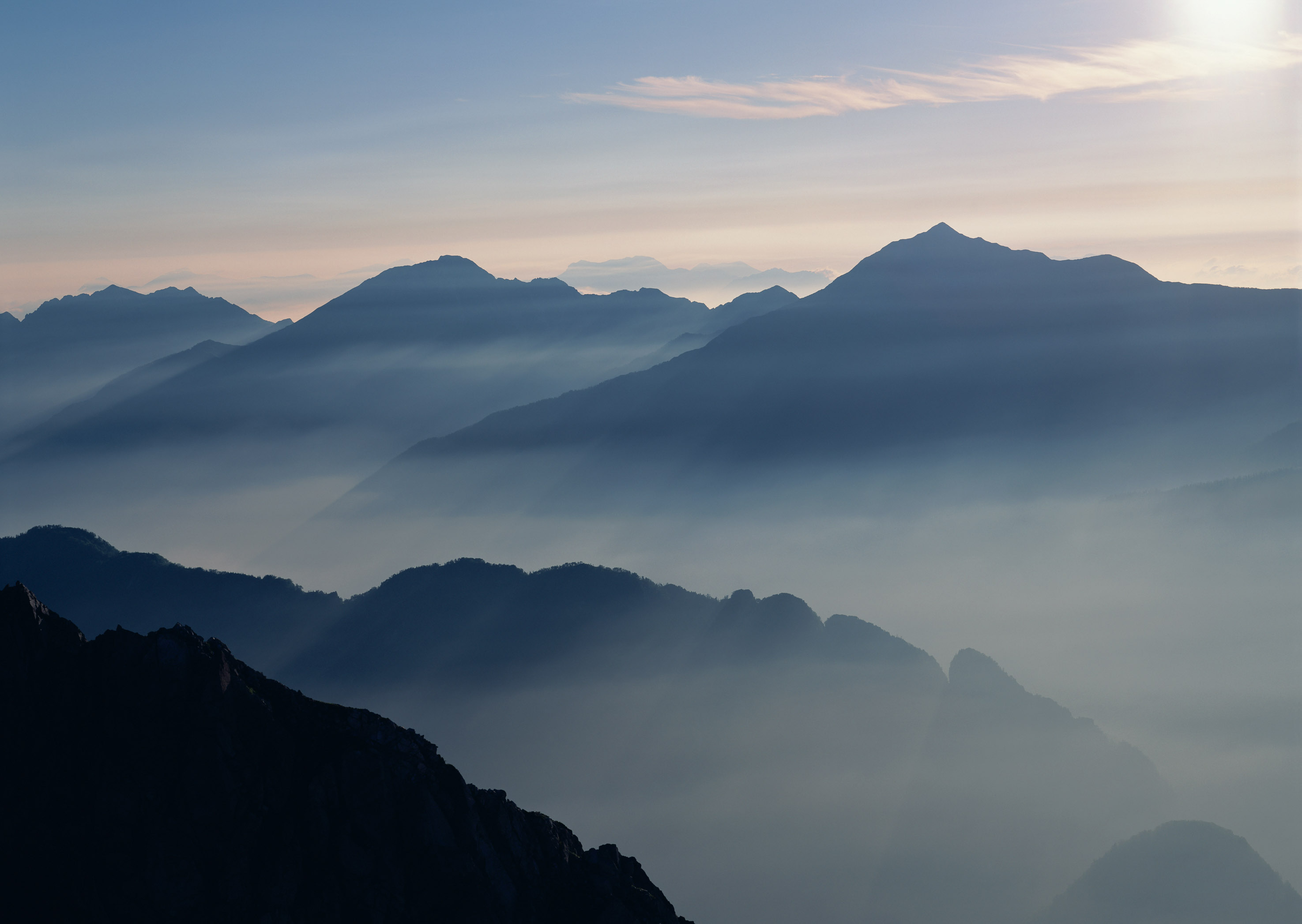 Free Images - fog cloud mountain valley
