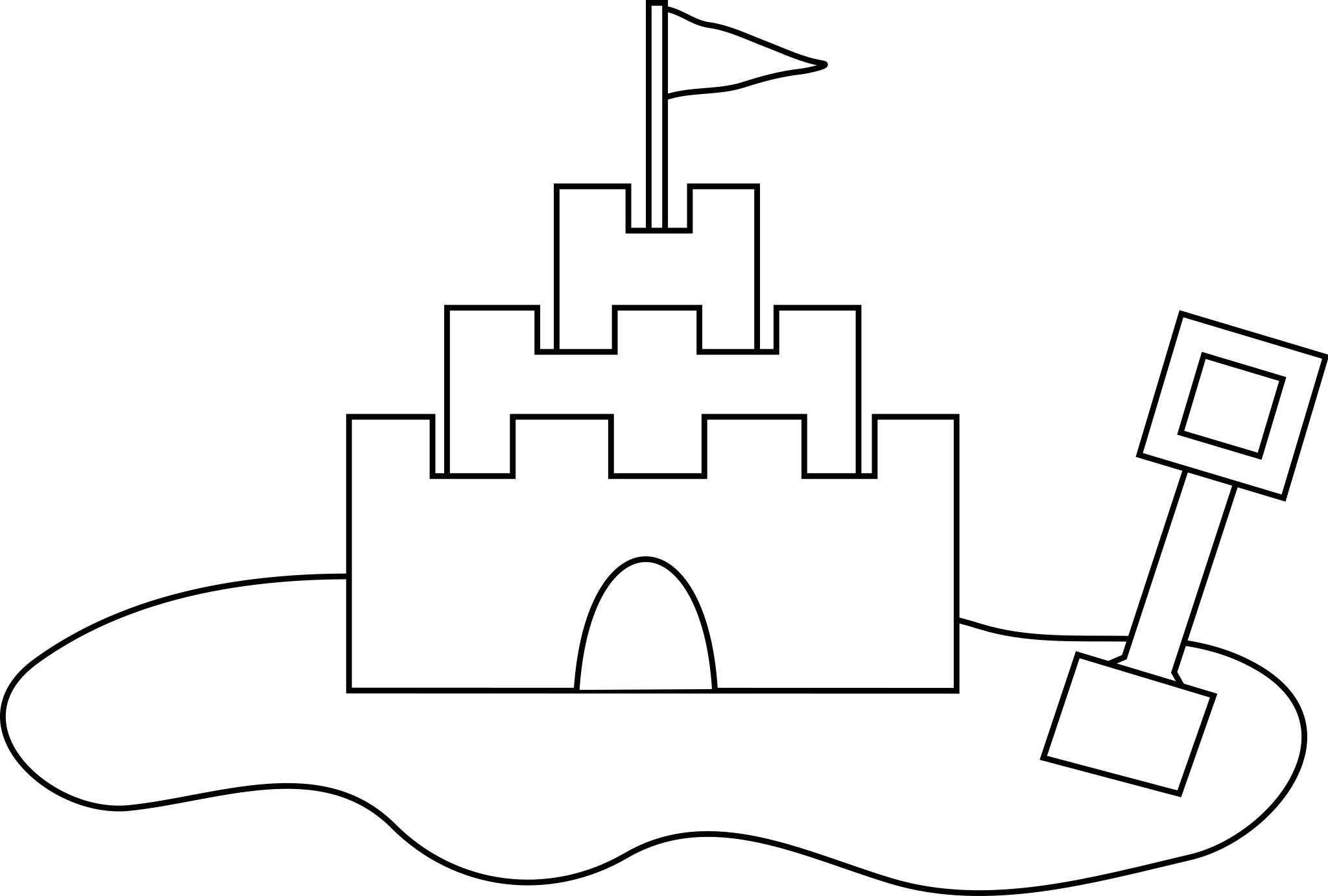 Контурное изображение крепости