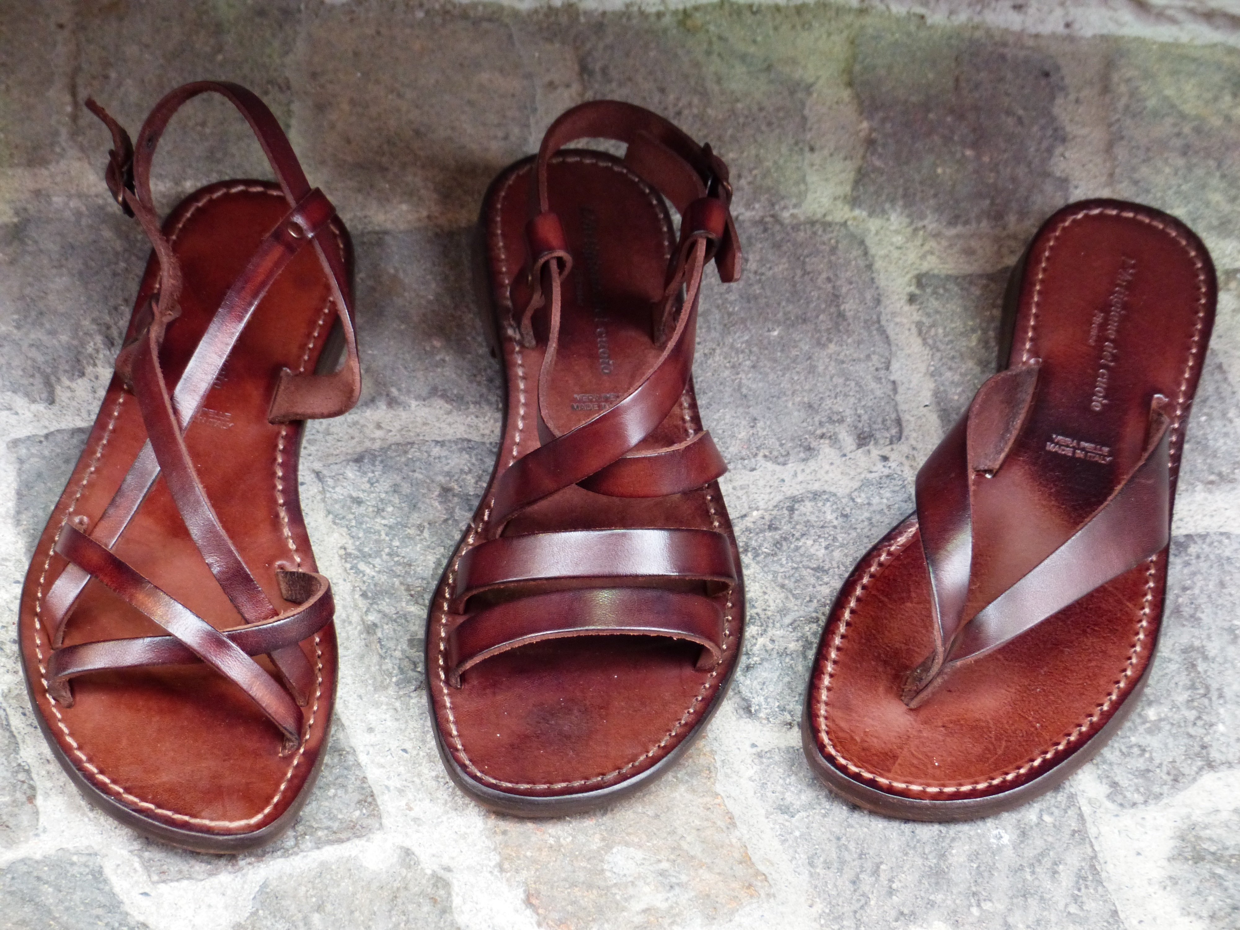 genuine leather sandals
