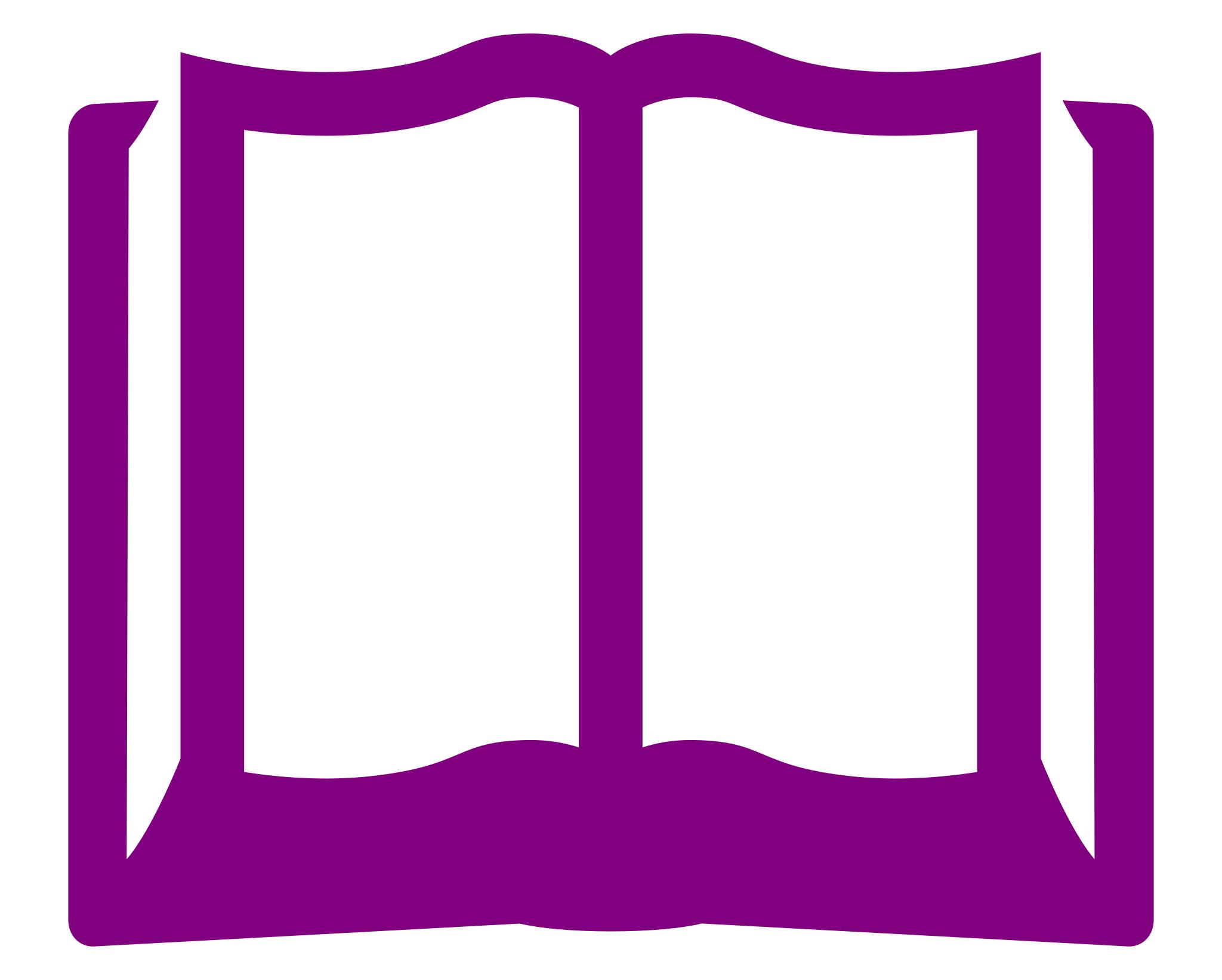 Фиолетовый значок книжки