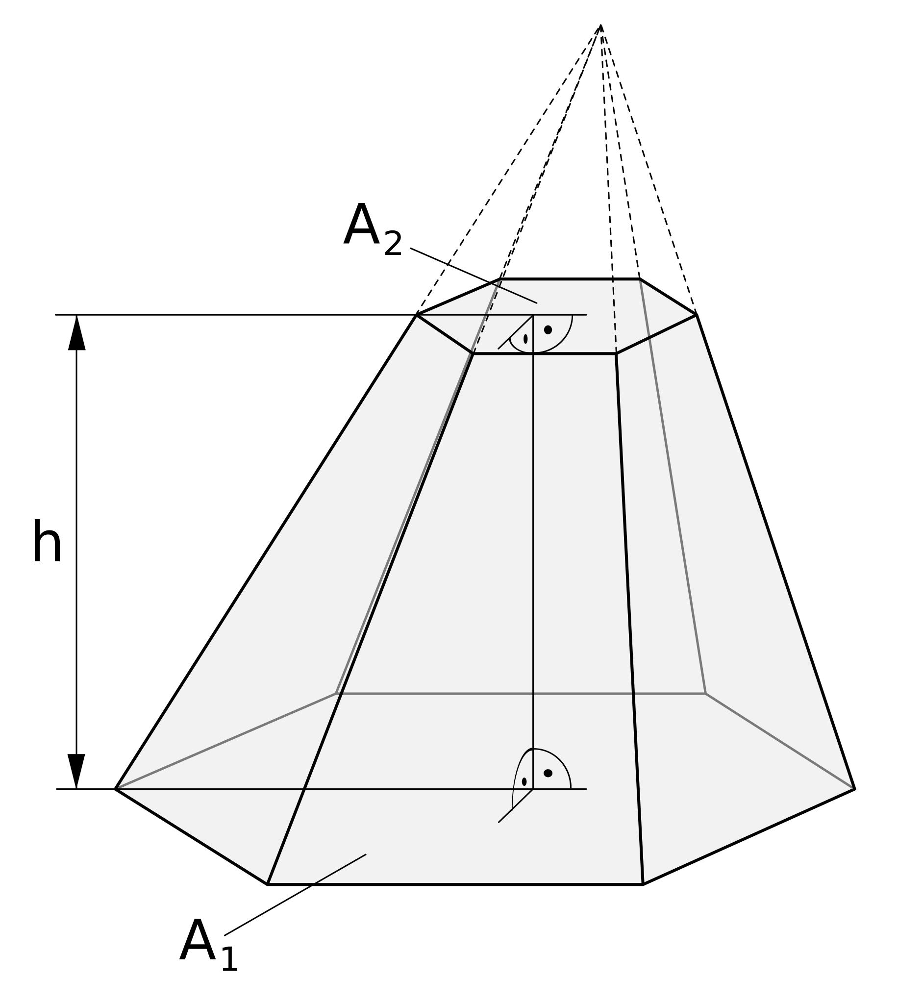 треугольная усеченная пирамида