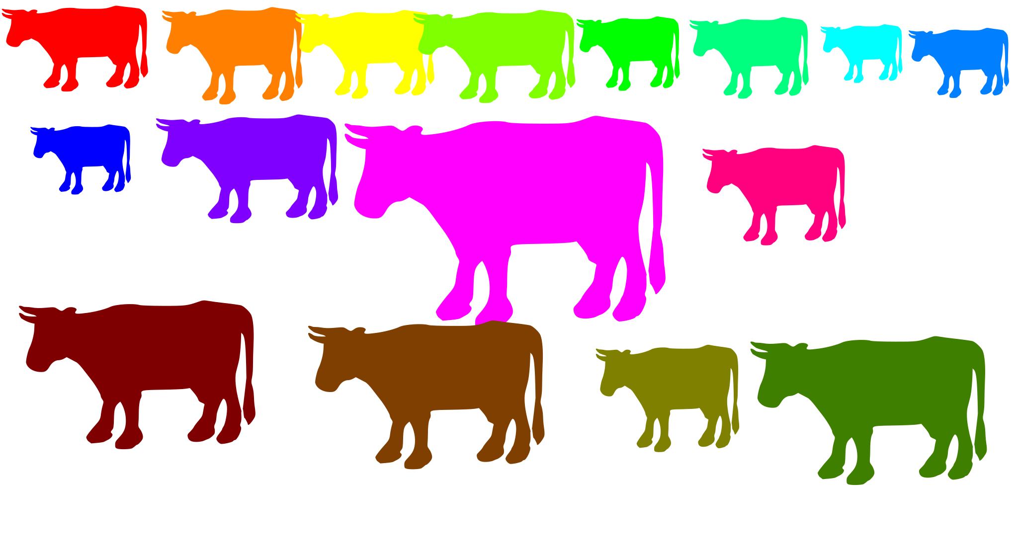 Коровы разного цвета
