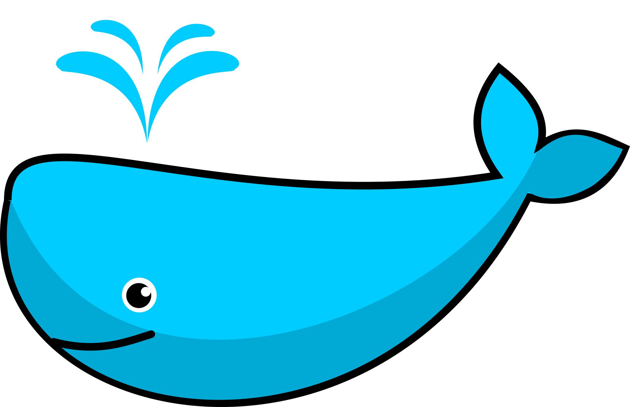 Синий кит мультяшный