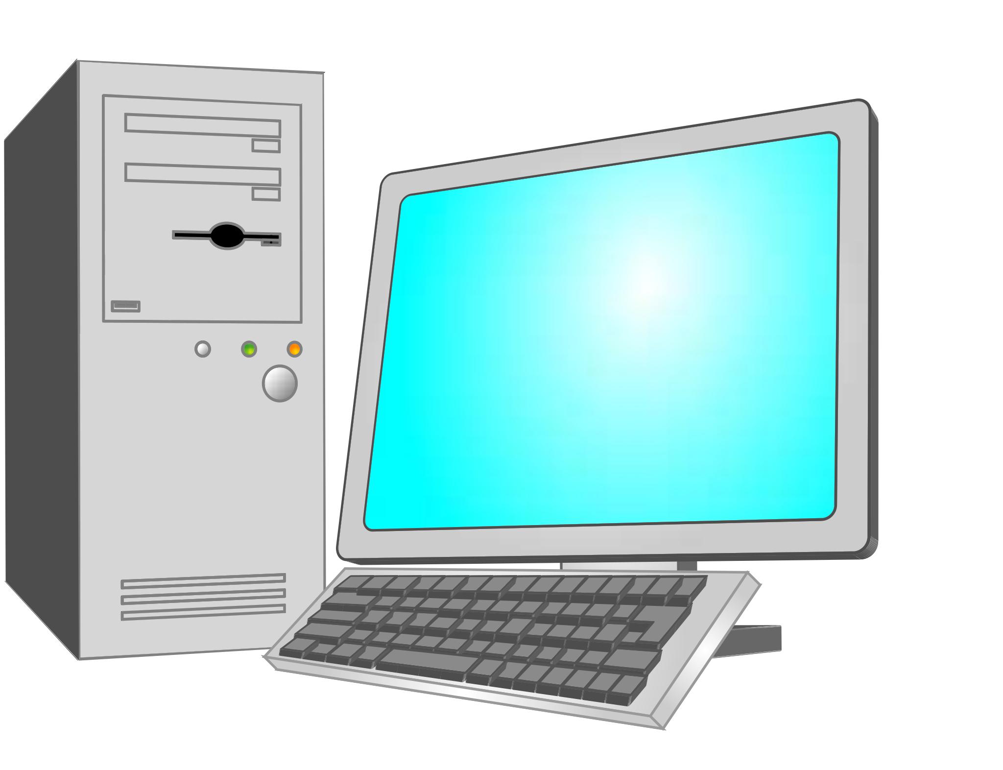 Компьютер рисунок на прозрачном фоне